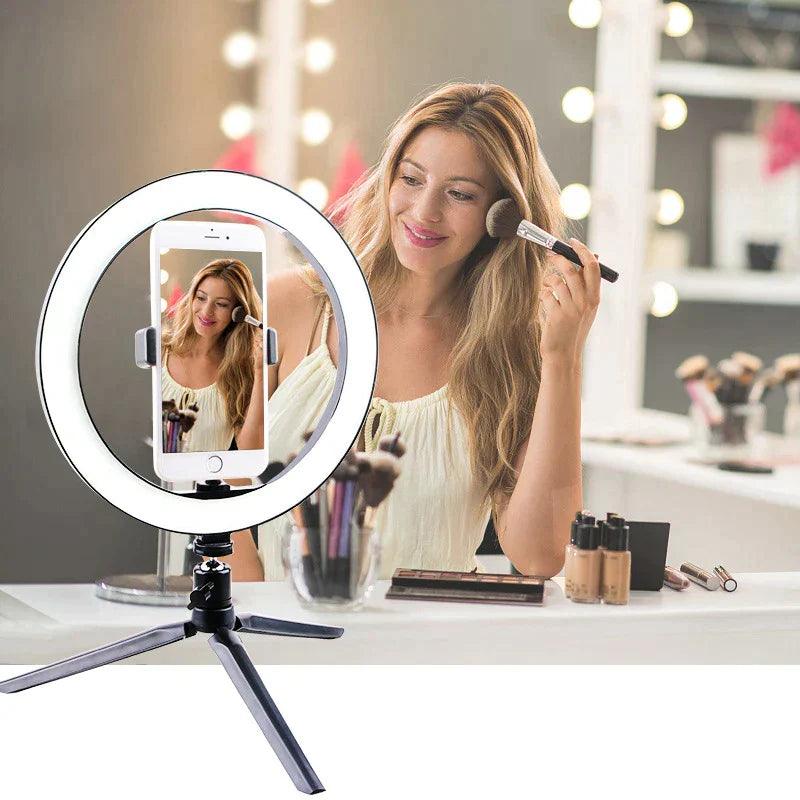 Ring Light com suporte para celular