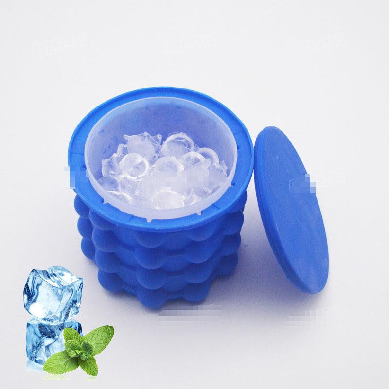 FlexiBucket: O Mini Balde de Silicone De Gelo Portátil Redondo que Mantém suas Bebidas Sempre Refrescantes!