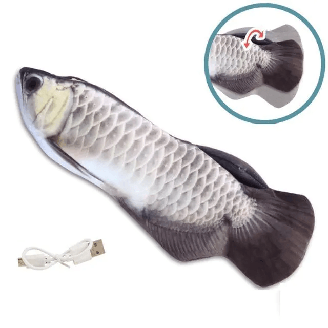 Peixe Interativo Elétrico Para Gatos – Carregamento USB 30cm